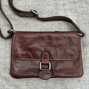 Jack Georges Voyager Leather Crossbody Mini